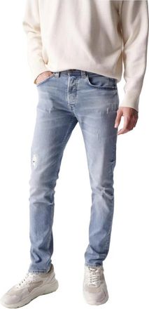 Salsa Slim-fit Jeans - Heren - Slim Fit Jeans - Blauw - W36 L32 - Jeans