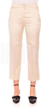Via Masini 80 Stijlvolle broek voor mannen - Dames - Vrijetijds broeken - Beige - XS - Broeken