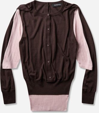 Kiko Kostadinov Women s Corella Double Sleeve Jumper Mahogany