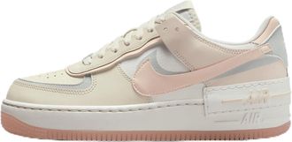 Nike Womens Air Force 1 Shadow Sneaker, Coconut Milk/Light Silver/Sail/Crimson Tint, 7.5 UK