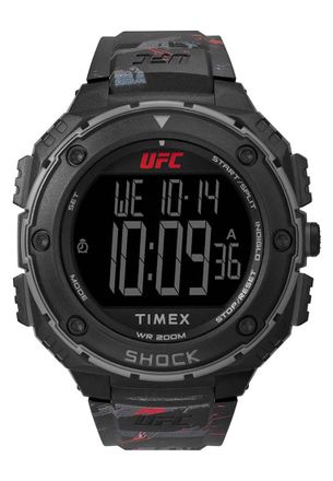 Timex TW2V85100 Mens UFC Shock XL Fight Week Watch - Black - One Size