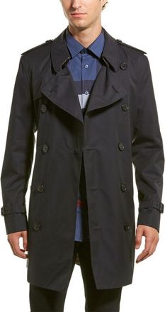 Burberry Mens Blue Wimbledon Short Trench Coat, Brand Size 46 ( US Size 36 )