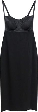 Dolce & Gabbana Dames, Jurken, Zwart, Maat: 4XL Zijde