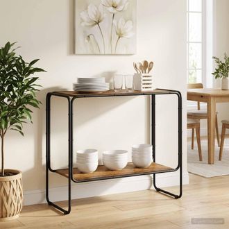 vidaXL Vidaxl Credenza Legno Antico 93.5 X 38 X 75 Cm Legno Ingegnerizzato