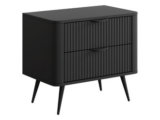 Mirjan24 Mobilier1 - Mesilla De Noche Versoe 106, Grafito, N&uacute;mero De Cajones: 0, N&uacute;mero De Puertas: 0, 56x64x38cm, Mdf, Aglomerado Laminado