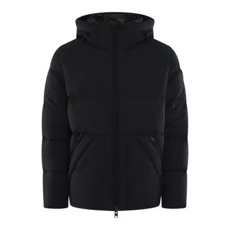 Woolrich Winter Jackets, male, Blue, XL, Sierra Supreme Hooded Down Jacket