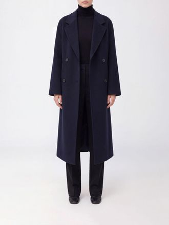 IVY OAK Cappotto lungo doppiopetto in pura lana con collo a rever