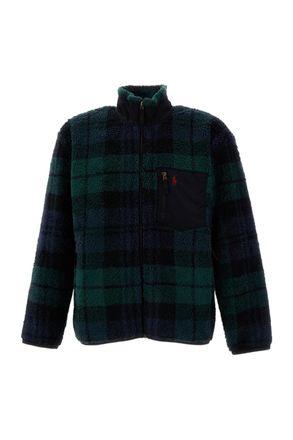 Polo Ralph Lauren Plaid Tartan Fleece Zip-Up Sweatshirt
