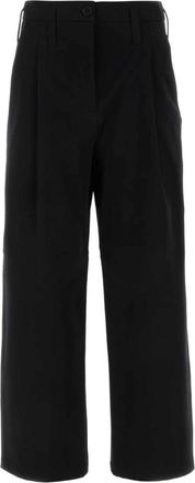 Philosophy di Lorenzo Serafini Wide-Leg Broek - Dames - Wijde Broeken - Zwart - S - Katoen - Broeken