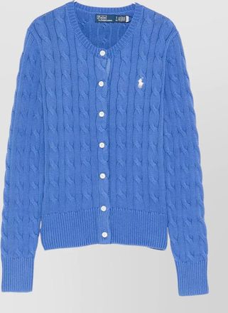 Polo Ralph Lauren cable-knit cotton crew-neck cardigan