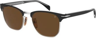 David Beckham DB 7057/F/S Asian Fit 124/70 Mens Sunglasses Black Size 56