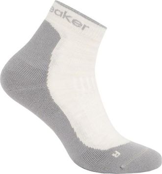 Icebreaker Merino Hike+ Light Mini Wandersocken für Damen | grau/weiß
