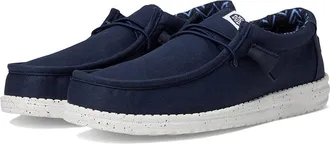 Hey Dude Wally Stretch Canvas Mens Shoes Navy : 13 M, Canvas/Cotton