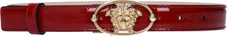 Versace Damens G&uuml;rtel Lackleder Rot