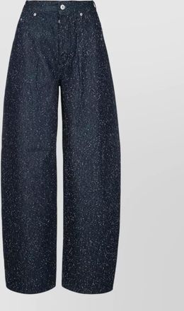 Jacquemus denim trousers oval cut belt loops