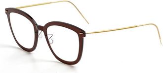 Lindberg Cat-eye Brillen - unisex - Brillen - Bruin - 50 MM - Accessoires