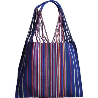 Verve Culture Chiapas Woven Hammock Market Bag in Blue at Nordstrom