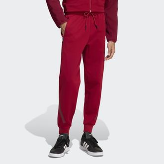 adidas Sporthose ADIDAS SPORTSWEAR NEW ADIDAS Z.N.E, Damen, Gr. XXL, N-Gr, active maroon, normal, gr., Obermaterial: 57% Polyester, 43% Baumwolle, Hosen Spor