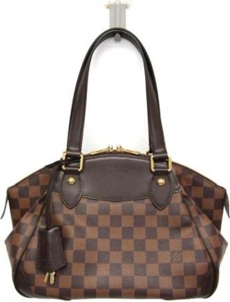 Louis Vuitton Pre-owned Verona PM N41117 - Dames - Vintage Schoudertas - Bruin - ONE Size - Leer - Vintage