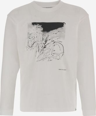 And Wander bedruckter Pullover aus Baumwollmischung