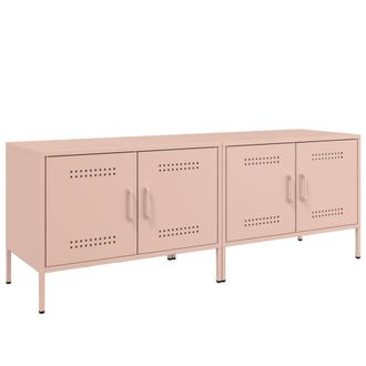 Berkfield Home TV Cabinets 2 pcs Pink 68x39x50.5 cm Steel