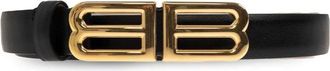 Balenciaga Leren Riem - Dames - Riemen - Zwart - 65 CM - Leer - Accessoires