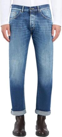 Dondup Medio Vintage Pulito Slim-fit Jeans - Heren - Slim Fit Jeans - Blauw - W32 - Leer - Jeans