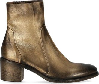 Strategia Gemma Hak Enkellaars - Dames - Laarzen met Hak - Bruin - 40 EU - Leer - Schoenen