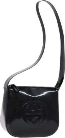 Gucci Pre-owned Shoulder Bags, female, Black, Size: ONE SIZE Pre-owned Vintage Enamel Shoulder Bag