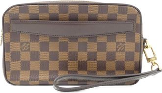 Louis Vuitton Ebene Coated Canvas Pochette (Pre-Owned)