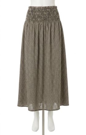 Z Supply Brooke Skirt In Black Gingham