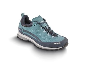 Meindl Outdoorschuh MEINDL Meindl Literock Lady 3.0 GORE-TEX, Damen, Gr. 36, grau (t&uuml;rkis, graphit), Mesh, Veloursleder, unifarben, Basic, Schuhe Outdoorschu