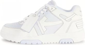 Off-white (WMNS) Off-White Out Of Office Leather Sneakers Light blue White OWIA259S24LEA0044001