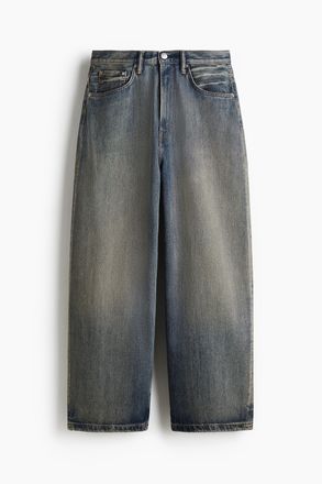 H&M Super Baggy Jeans - Dunkles Denimblau