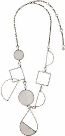 Krizia Rhinestone Hanger Ketting - Dames - Kettingen - Grijs - ONE Size - Accessoires