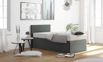 Westfalia Polsterbetten Boxspringbett mit Zierkissen, wahlweise mit Topper