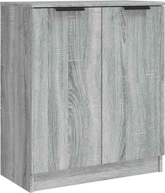 vidaXL Vidaxl - Aparador De Madera Contrachapada Gris Sonoma 60x30x70 Cm
