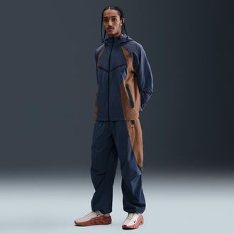 Nike Mens Tech Dri-FIT Woven Color-Block Oversized Pants in Blue | IH8466-437
