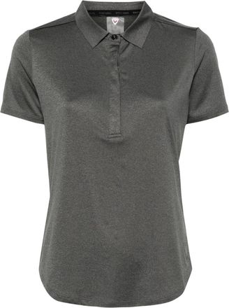 Rossignol rubberised-logo performance polo shirt - women - Elastane/Recycled Polyester - M - Grey