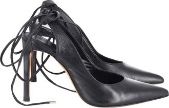 Iro Slingback Vastgespen Pumps in Zwart Leer