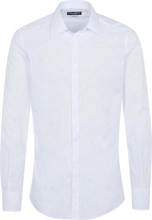 Dolce & Gabbana Klassiek overhemd - Heren - Overhemden - Wit - Maat: M Zijde