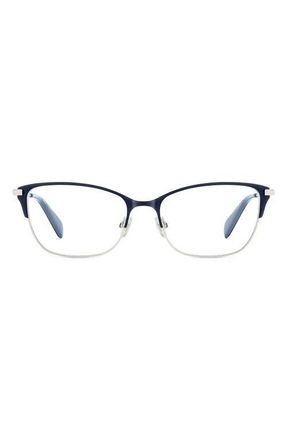 Kate Spade New York lidia 54mm rectangular reading glasses in Blue at Nordstrom