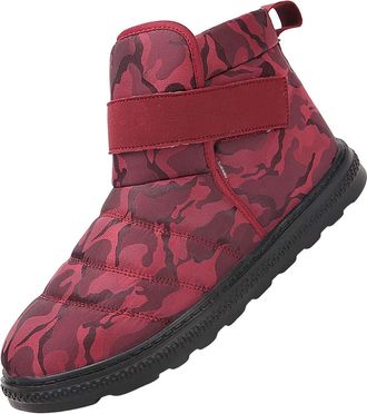 Generic Ankle Boots Men Wide, Mens Snow Boot, Winter Shoes Slip On Sport Shoe Anti Slip Sneakers Thicken Warm Boots Fashion Camouflage Shoes Lightweight Outdo