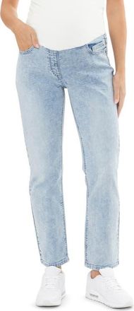 Ripe Nova Over Bump Cropped Maternity Jean in Blue Haze at Nordstrom, Size X-Small