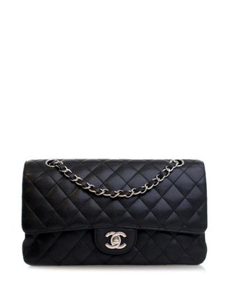 Chanel 2009-2010 Medium Classic Caviar Double Flap shoulder bag - women - Caviar Leather - One Size - Black