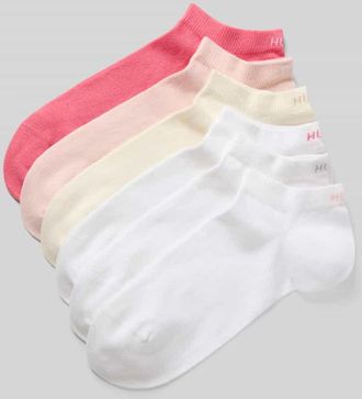 HUGO BOSS Sneaker-Socken aus Baumwoll-Mix im 6er-Pack Modell 6PAS UNI CC W in Weiss, Gr&ouml;&szlig;e 35-38