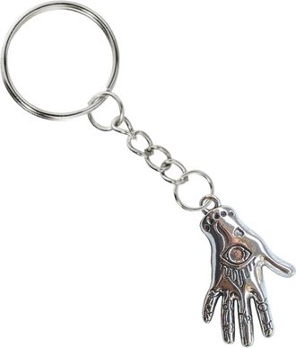 Generic Evil Eye Keyring Hand Turkish Hamsa Protection Good Luck Keychain Gift Fatima Safety Accessory Power Strength Pendant Charm Bag Keys Chain Key Ring Pr