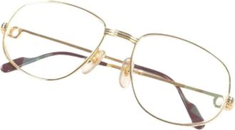 Cartier Pre-owned Accessories, male, Yellow, Size: ONE SIZE Pre-owned Trinity Glasses