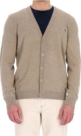 A.P.C. Pure Cotton Cardigan Jamie - Heren - Vesten - Beige - L - Katoen - Truien & Vesten