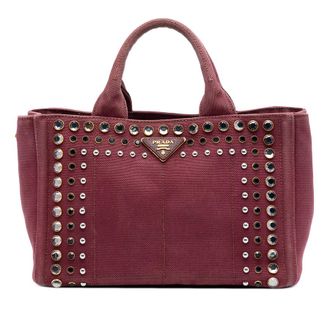 Prada Pre-owned Prada Small Canvas Canapa Bijoux Satchel Ladies SS6KD9BGNIKLAH2W